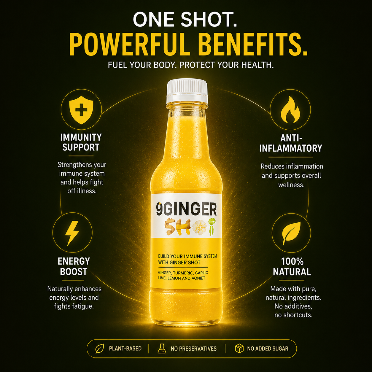 9Ginger Shot - one shot, powerful benefits